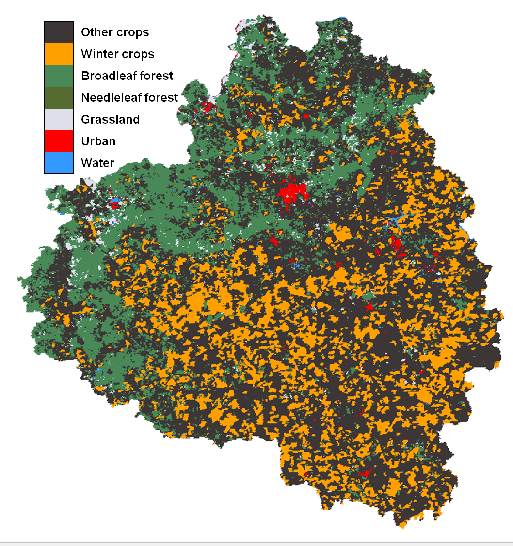 Crop Group Layer map,
 Tula,
 April 2013